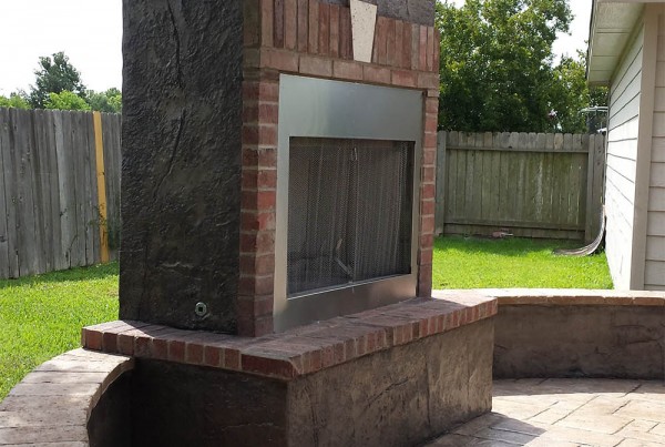 Outdoor Fire Pits | Stamped Artistry Houston Texas