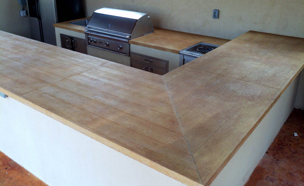 Concrete Countertops Stamped Artistry Houston Texas