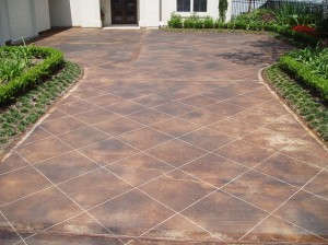 Stained Driveway